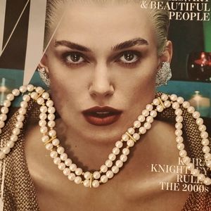 Vintage double strand faux pearls necklace EUC